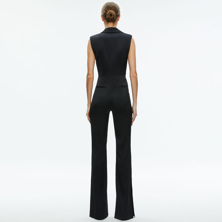 Shoshanna Sleeveless Tuxedo Jumpsuit image number null