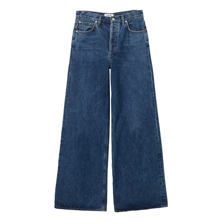 Dame High Rise Wide Leg No Cuff Jean image number null