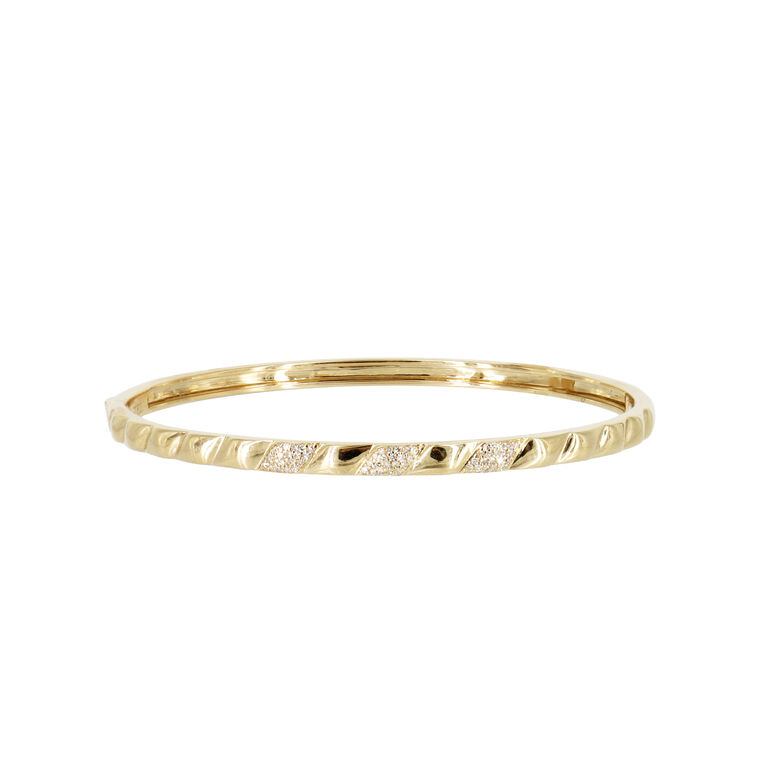 Andrata Swirl Diamond Bangle image number null