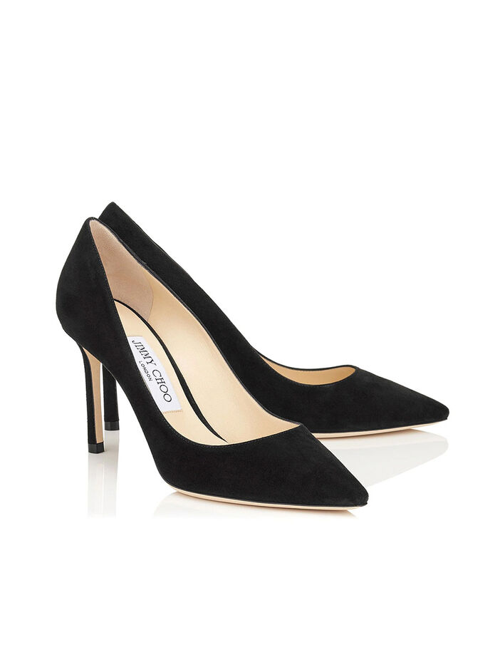 Romy 85mm Pointed Toe Suede Pump image number null