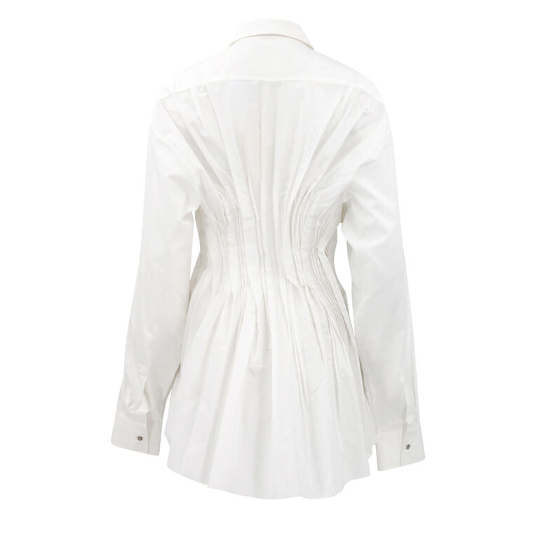 Cinched Pleated Shirt image number null