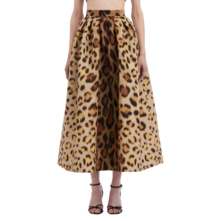 Jaguar Faille Pleated Full Skirt image number null