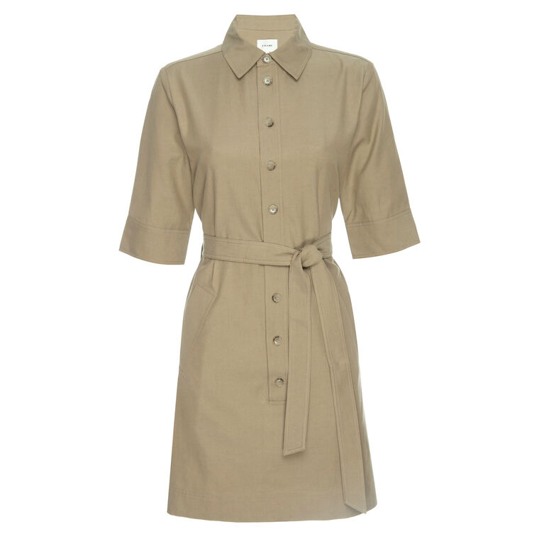 Belted Trench Dress image number null