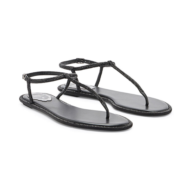 Diana Crystal Flat Sandal image number null