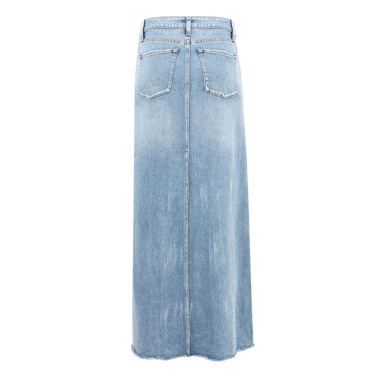 Marissa High Rise Denim Maxi Skirt image number null